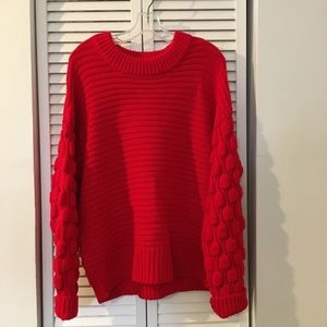 Elodie Chunky Red Sweater